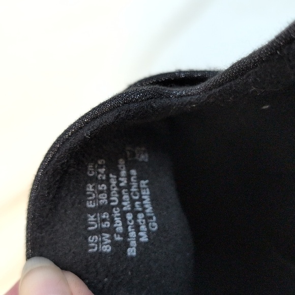 Women’s Bzees Glimmer Washable Slip-On Shoes - Black - Size 8 W NWOB - Picture 10 of 10